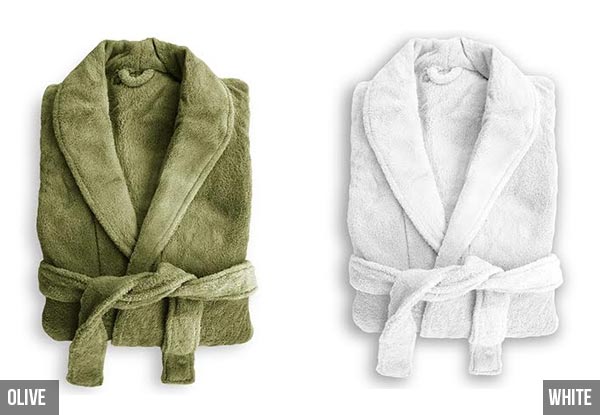 Bambury Microplush Robe - 12 Colours Available