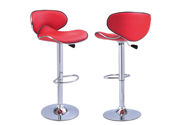 $109 for a Set of Two Hydraulic Bar Stools or $209 for Four - Available in Three Colours