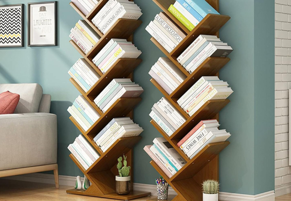 Tree-Shaped Bamboo Bookshelf - Three Options Available