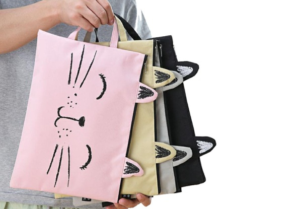Cat Print Canvas Bag - Four Colours & Two-Pack Available