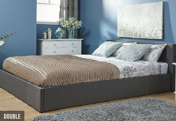 T Bass Bed Frame with Linen Storage - Three Sizes Available