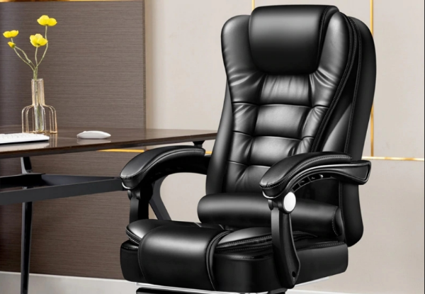 Executive Workspace Chair with Footrest - Two Colours Available