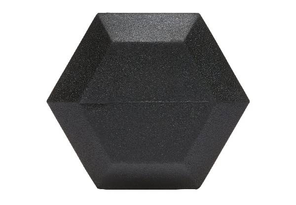 Two Rubber Encased Hex Dumbbell - Option for 5kg, 10kg, 15kg or 20kg