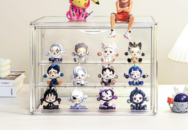 Acrylic Display Case for Mini Action Figures - Two Colours Available