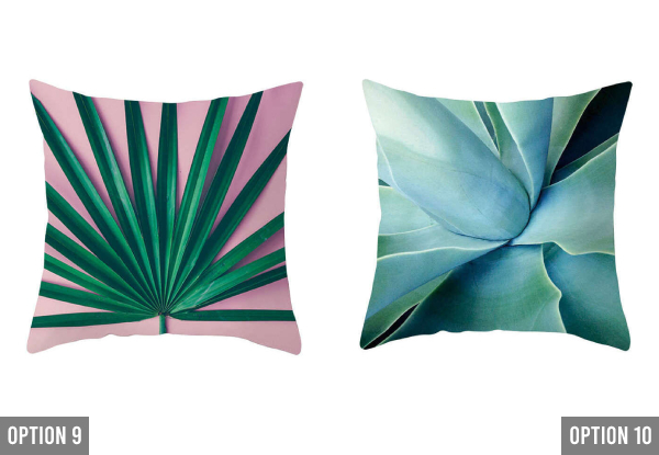 Stylish Tropical Cushion Cover 45x45cm - Available in Ten Options