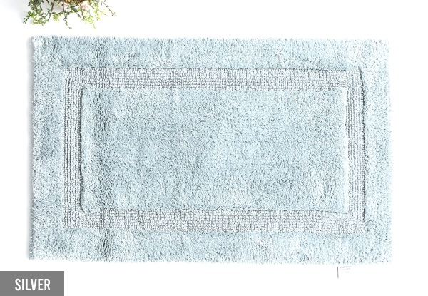 50 x 80cm Renee Taylor Soho Reversible Cotton Bath Mat - Eight Colours Available