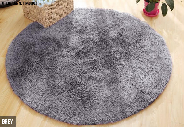 Super Soft Round Area Rug - Two Colours & Two Sizes Available