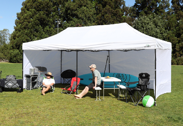 Beyond Gazebo with Three Side Walls - Four Colours & Three Sizes Available