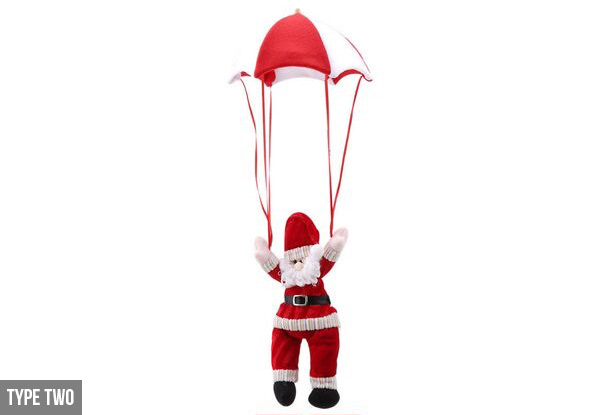 Parachuting Santa or Snowman - Four Options & Free Delivery