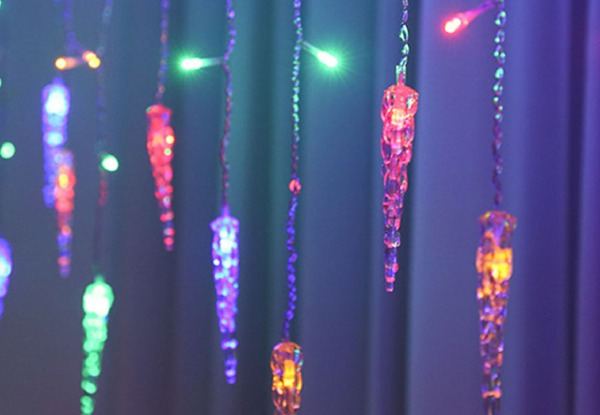 Solar Power Fairy LED Icicle String Lights