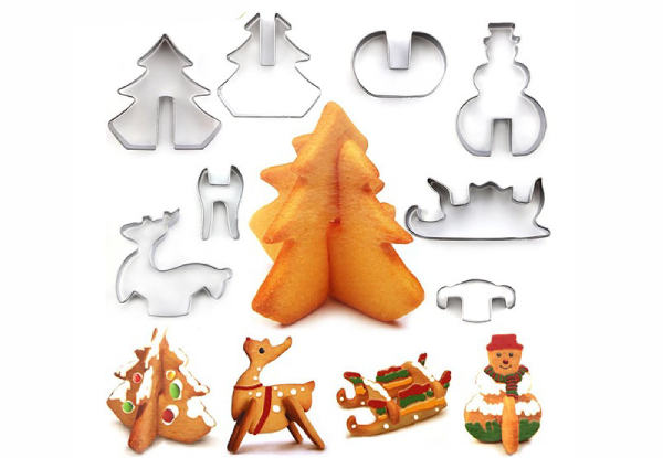 Christmas Cookie Cutter Eight-Piece Set - Option for Two
