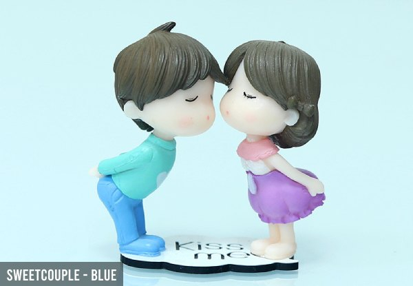 Mini Couple Dolls Decoration - Three Styles & Four Colours Available