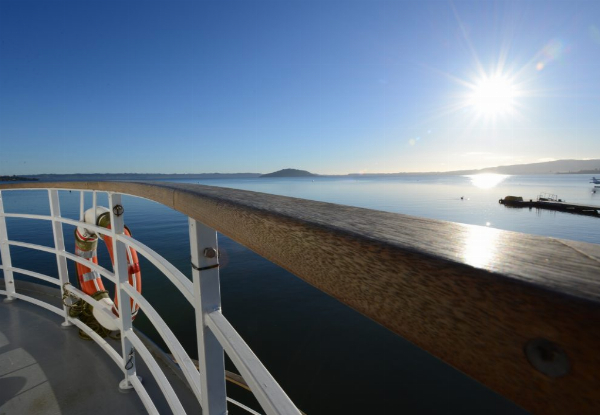 One Hour Cruise for Two People Upon the Beautiful Lake Rotorua - Options for Four People, Extra Adult, or Extra Child