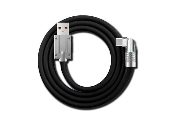 1.8m 120W Rotating Ultra Fast Lightning or Type-C Charging Cable - Two Colours Available