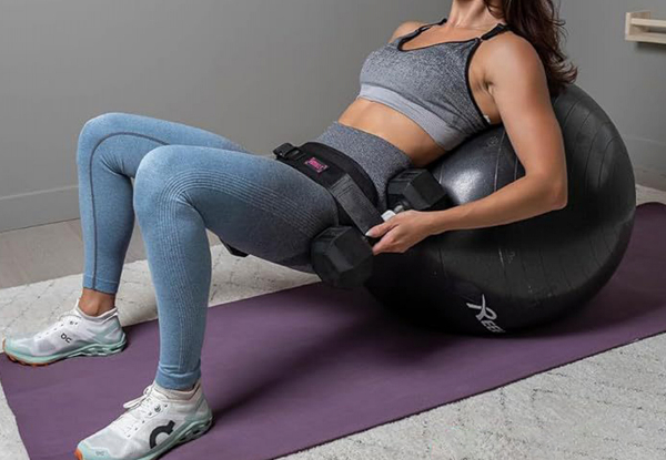 Training Hip Thrust Belt with Dumbbells - Option for Two-Pack