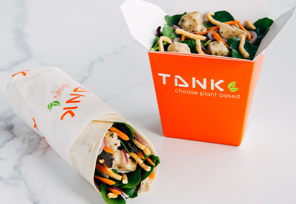 Full Tank Combo (Any Salad or Wrap) with a Full TANK Classic Smoothie or Juice (Nationwide & Online Redemption Only)
