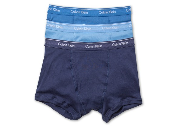 Three-Pack Calvin Klein Mens Trunk Underwear - Four Sizes & Three Sets of Colours Available
