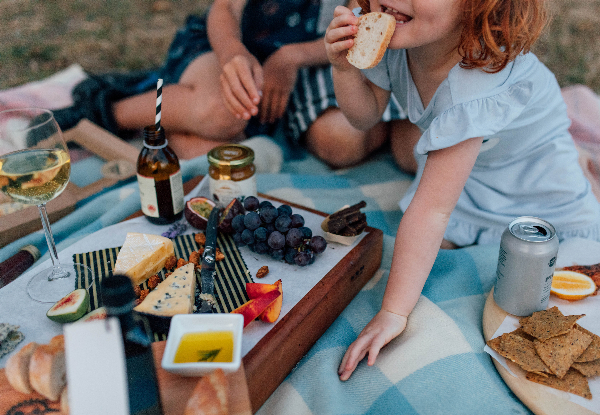 Matakana Local Artisan Picnic Box & Real Fruit Soda for Two - Option for Four - Upgrade to a Matakana Mystery Picnic Experience or Pedal n Picnic Experience