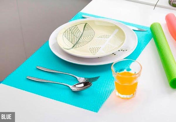 Four Washable Oil-Resistant Non-Slip Refrigerator Mats - Three Colours Available