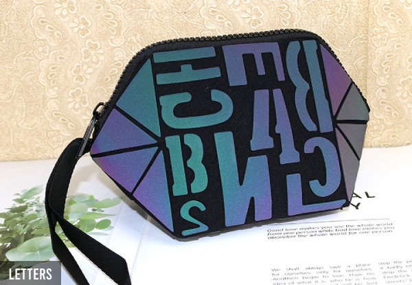 Reflective Glow in the Dark Cosmetic Bag - Five Styles Available