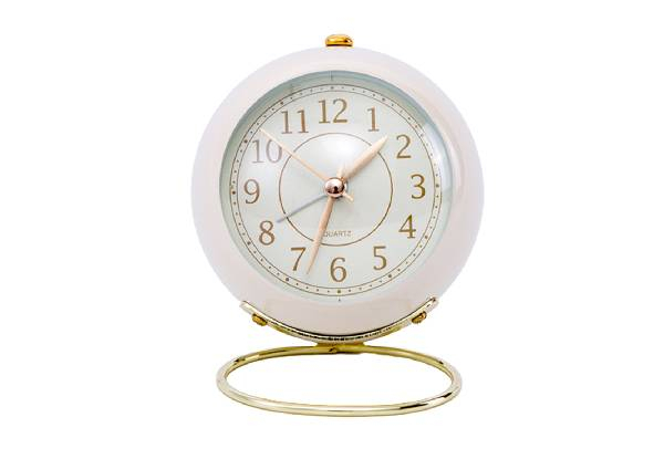 Vintage Metal Desk Clock - Four Colours Available