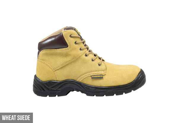 Tough Mate Lace-Up Steel Cap Leather Work Boots - Two Colours Available
