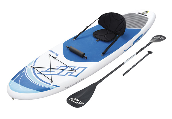 Bestway Inflatable Two-in-One 3M SUP Board & Kayak incl. Pump, Seat, Leash & Oar