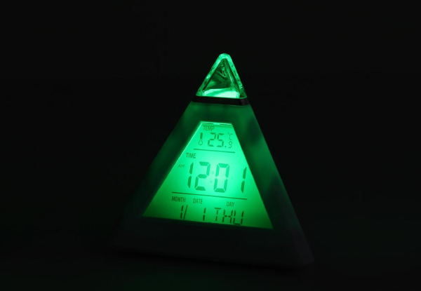 Pyramid Shaped LED Mood Clock - Option for Two
