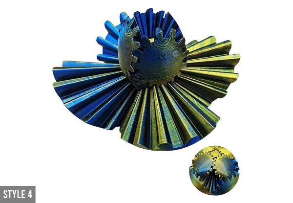 Soothing 3D Printed Gear Ball - Available in Four Styles & Option for Two