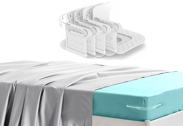 Four-Piece Bed Sheet Lock Holders - Option for Eight-Piece