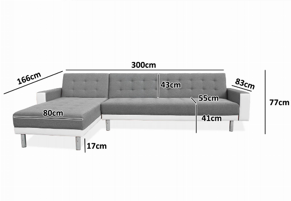 Klika Modular Sofa Bed - Available in Three Colours