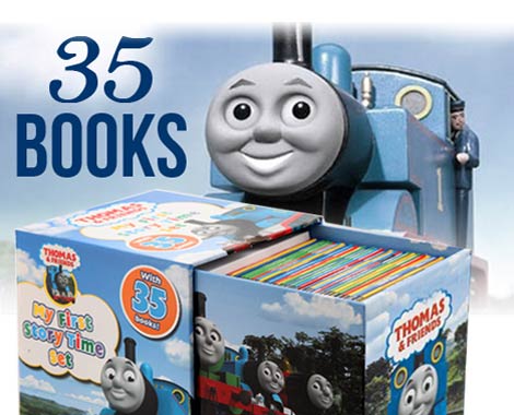 $49.99 for a 35-Book Thomas the Tank Engine Box Set or $69.99 to incl. a 10-DVD Set