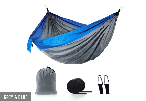 Outdoor Portable & Lightweight Camping Hammock - Six Colours Available