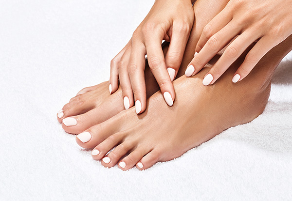 Manicure with Gel Nail Colour Finish - Options for Pedicure or Both
