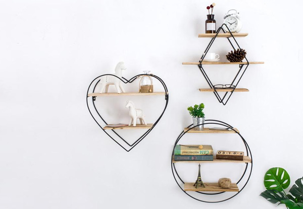 Home Decor Wall Shelves - Three Designs Available & Option for Two
