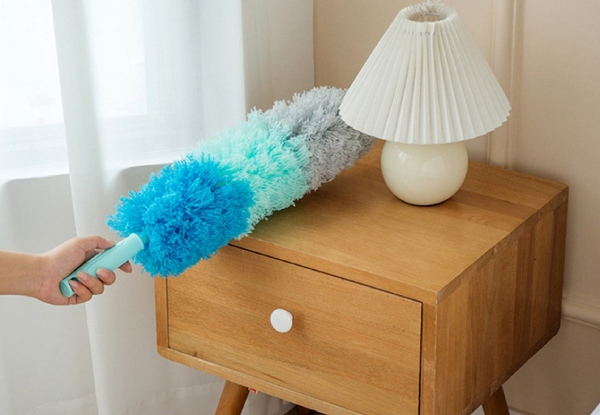 Three-Piece Bendable Microfibre Duster Brush with Extendable Pole