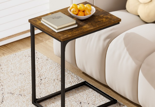 Levede C-Shaped End Table