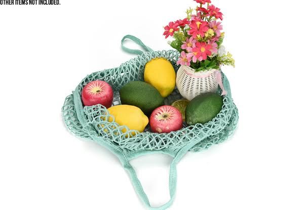 Reusable Netting Grocery Bag - Six Colours Available