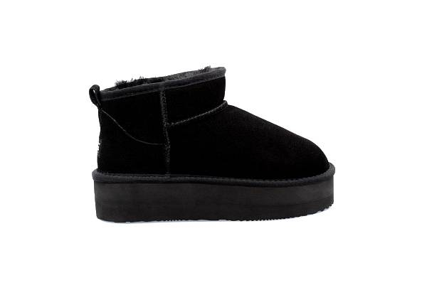 Ugg Roughland High Platform Water-Resistant Unisex Ultra-Mini Suede Sheepskin Boots - Available in Two Colours & Six Sizes