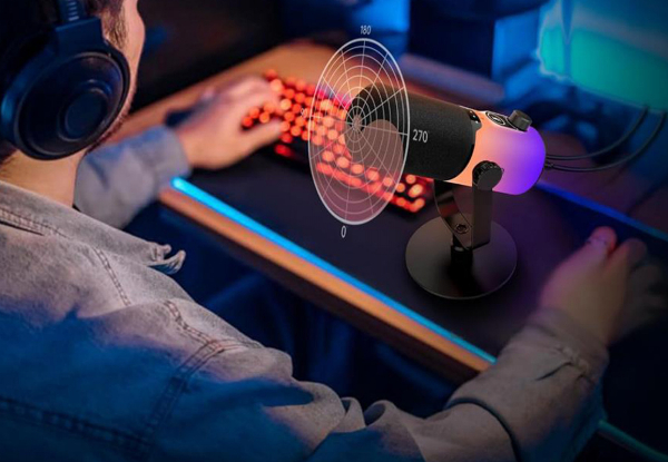 XLRUSB RGB Dynamic Microphone for PC - Available in Three Colours & Option for Two