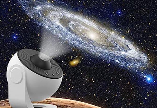 Starry Sky Galaxy Projector Nightlight with 12 Film Sheets