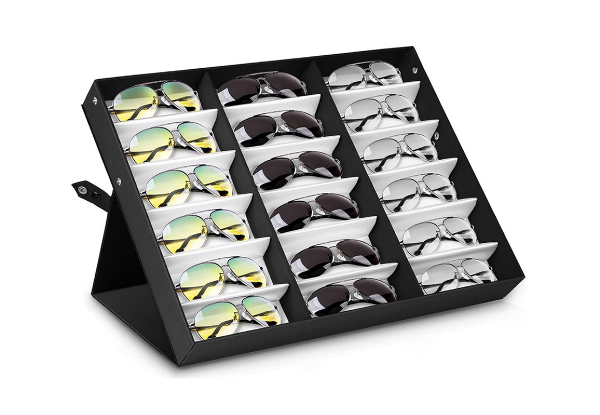 18-Slot Sunglasses Organiser Display Case