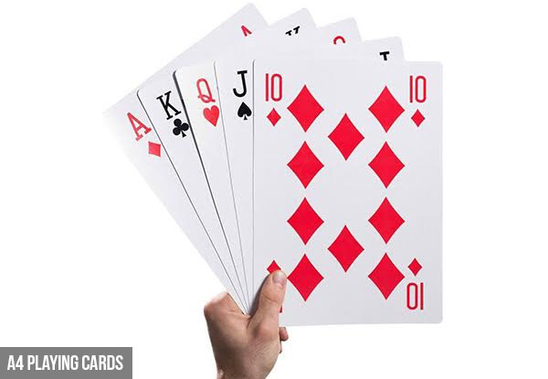 Giant Playing Cards - Two Sizes Available