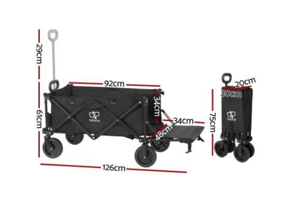 Gardeon Garden Cart with Opening Rear