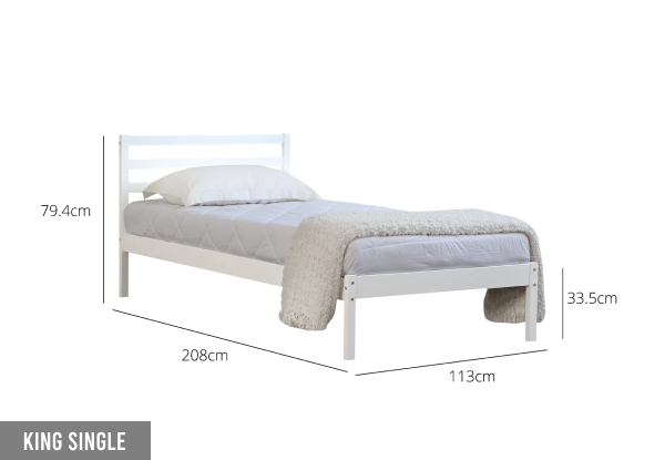 Atlas Wooden Bed Frame - Four Sizes Available