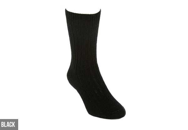 NZ Made Possum-Merino Rib Socks - Three Sizes & Four Colours Available