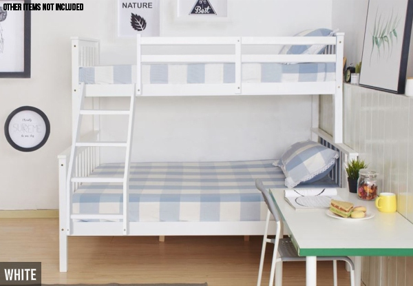 Chico Wooden Triple Bunk Bed - Two Colours Available