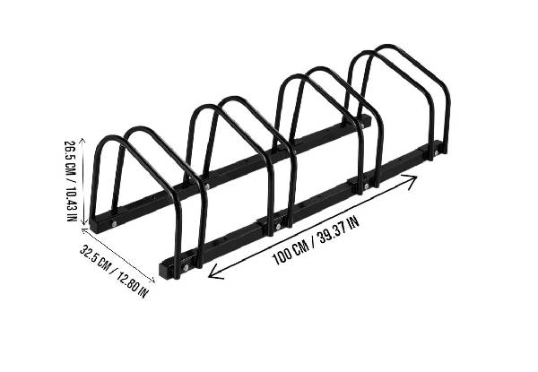 Four-Bike Floor Parking Rack