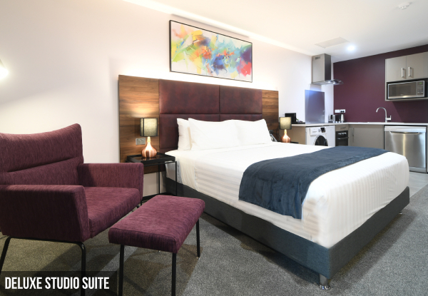 One-Night Four-Star Stay for Two People in a Deluxe Studio Suite incl. Breakfast, Bottle of Wine, WiFi & Late Checkout - Options for up to Three Nights or for a One Bedroom Suite