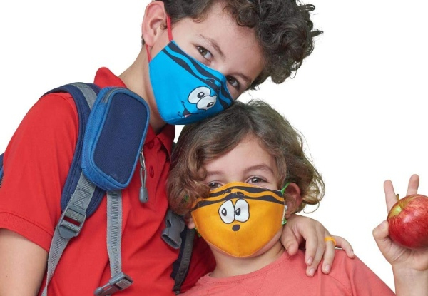 Five-Pack Reusable Face Masks for Kids - Three Styles Available